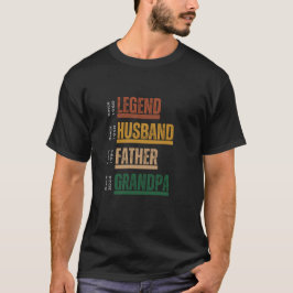 Personalisierter Legende Ehemann Vater Großvater T T-Shirt