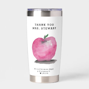 Personalisierter Lehrer-Dank-Apfel Danke Thermobecher