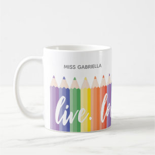 Personalisierter Lehrer-Dankeschön-Becher Kaffeetasse