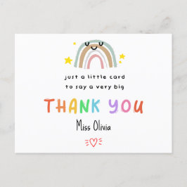 Personalisierter Lehrer Dankeschön Karte - Kleine