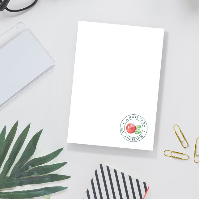 Personalisierter Lehrer für Wasserfarben Post-it Klebezettel (Von Creator hochgeladen)