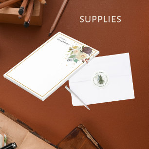 Personalisierter Lehrer grenzt an Rose im Herbst Post-it Klebezettel