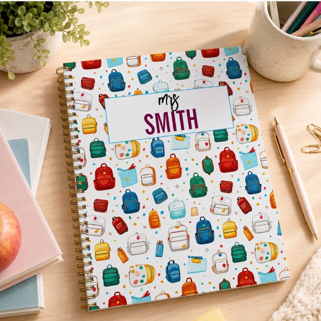 Personalisierter Lehrer - Individuelle Name zurück Planer (Personalized Teacher – Custom Name Back to school Planner)