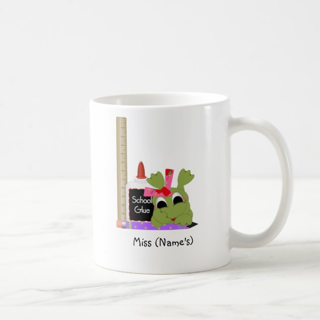 Personalisierter Lehrer-Kaffee-Tasse-Niedlicher Kaffeetasse (Rechts)