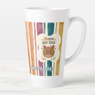 Personalisierter Lehrer-Katzenbecher Benutzerdef Milchtasse