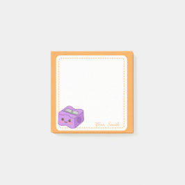 Personalisierter Lehrer Kawaii-Spitzer Aufkleber Post-it Klebezettel