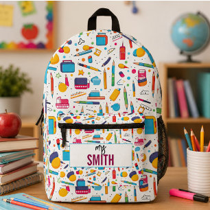 Personalisierter Lehrer – Maßgeschneiderter Name Z Bedruckter Rucksack