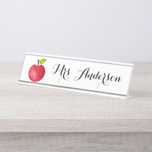 Personalisierter Lehrer-Namensschild Schreibtischnamensplakette