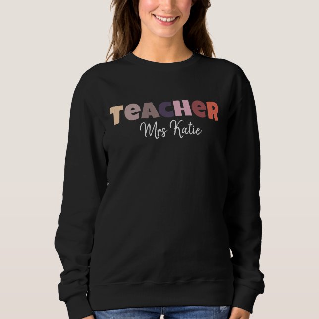 Personalisierter Lehrer Sweatshirt (Vorderseite)