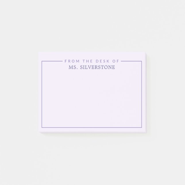 Personalisierter Lehrer vom Schreibtisch Post-it Klebezettel (Vorderseite)