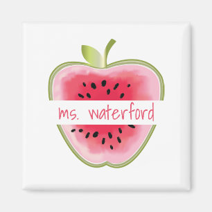 Personalisierter Lehrer Wassermelone-Apples Magnet
