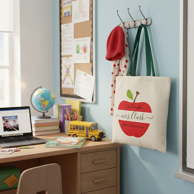 Personalisierter Lehrerapfel Tragetasche (Von Creator hochgeladen)