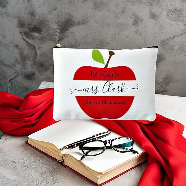 Personalisierter Lehrerapfel Zubehörtasche (Von Creator hochgeladen)