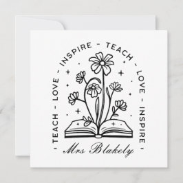 Personalisierter Lehrername zitiert den Kernpunkt