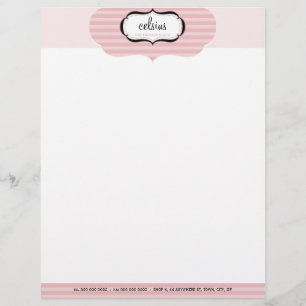PERSONALISIERTER LETTERHEAD: schicke Boutique 2 Briefkopf