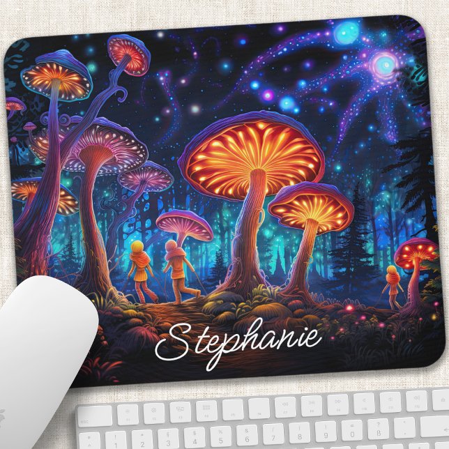 Personalisierter leuchtender Pilz Mousepad (Von Creator hochgeladen)