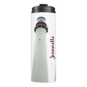 Personalisierter Leuchtturm Thermal Tumbler Thermosbecher