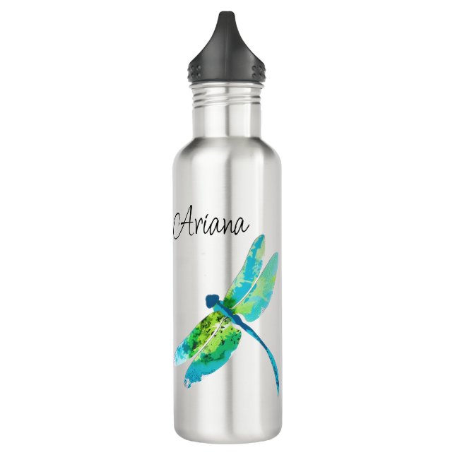 Personalisierter Libelle Edelstahlflasche (Links)