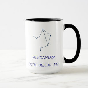 Personalisierter Libra-Sternbild-Becher - Benutzer Tasse
