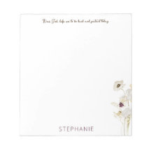 Personalisierter "Lieber Gott" Notepad mit White &