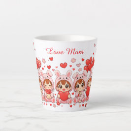 Personalisierter Liebestasse | Muttertags- und Val Milchtasse