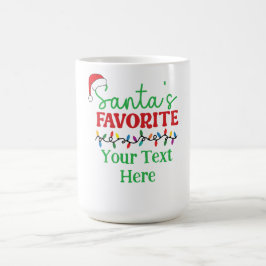 Personalisierter „Liebling von Santa“ Kaffeetasse