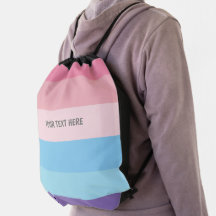 Personalisierter Lila Blaurosa Streifen