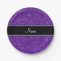 Personalisierter lila NamensGlitter