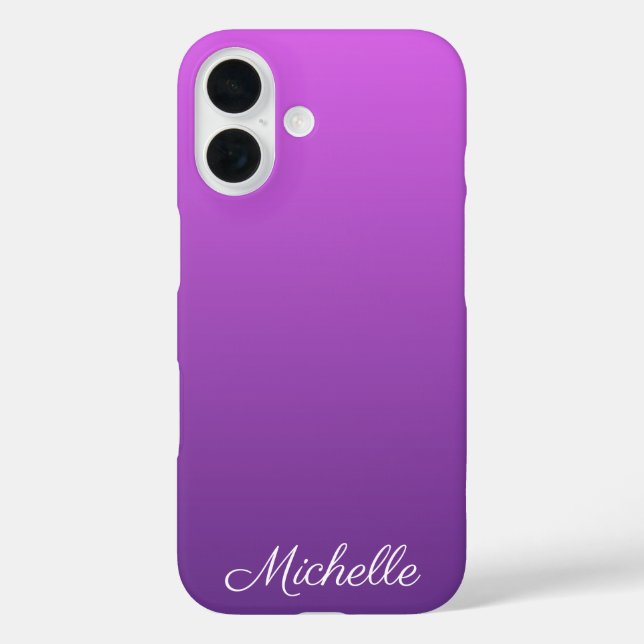 Personalisierter lila Ober Case-Mate iPhone Hülle (Rückseite)