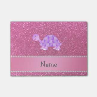 Personalisierter lila post-it klebezettel