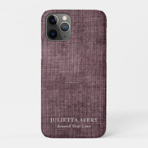 Personalisierter Lila Wein Rustikale Textur Case-Mate iPhone Hülle