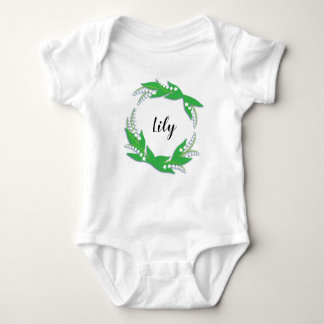 Personalisierter Lily-Ring des Tales Bodysuit Baby Strampler