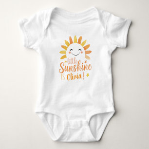 Personalisierter "Little Sunshine" Baby Bodysuit Baby Strampler