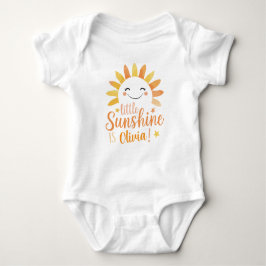 Personalisierter "Little Sunshine" Baby Bodysuit Strampler