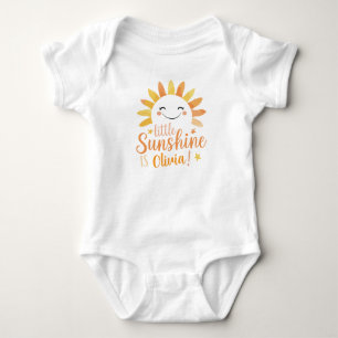 Personalisierter "Little Sunshine" Baby Bodysuit Strampler