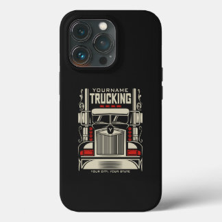 Personalisierter LKW 18 Räder BIG RIG LKW-Fahrer iPhone 13 Pro Hülle