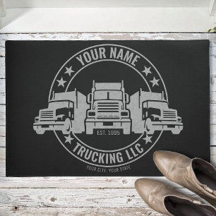 Personalisierter LKW Big Rig Semi LKW Fußmatte