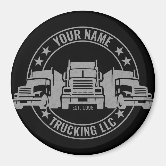 Personalisierter LKW Big Rig Semi LKW Magnet (Vorne)
