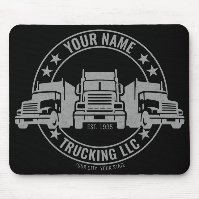 Personalisierter LKW Big Rig Semi LKW Mousepad (Vorne)