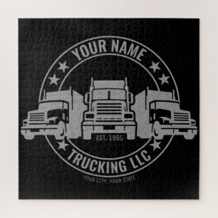 Personalisierter LKW Big Rig Semi LKW Puzzle