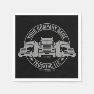 Personalisierter LKW Big Rig Semi LKW Serviette
