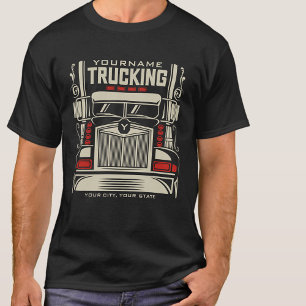 Personalisierter LKW-Fahrer 18 Räder BIG RIG LKW-F T-Shirt