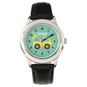 Personalisierter LKW-LKW-Boys Armbanduhr