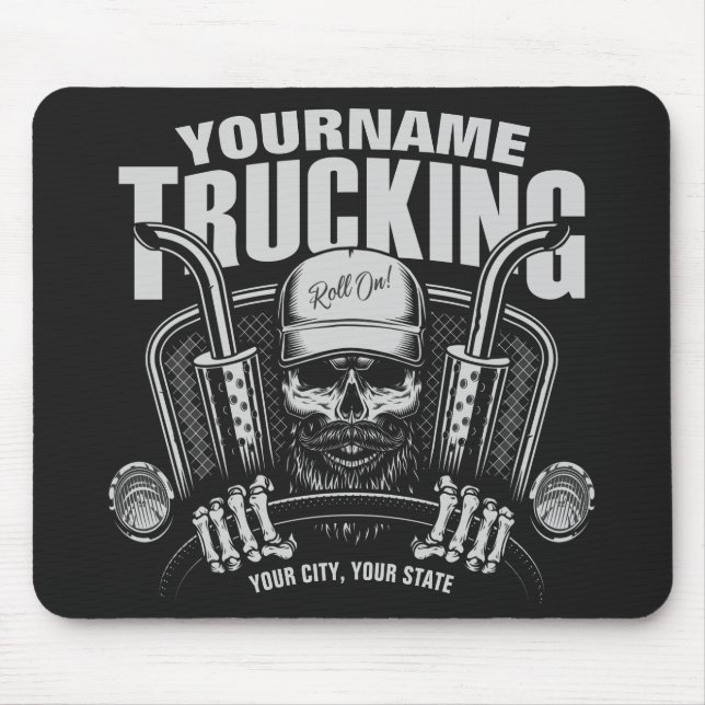 Personalisierter LKW-LKWs Big Rig Truck Mousepad (Vorne)