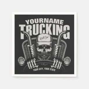 Personalisierter LKW-LKWs Big Rig Truck Serviette