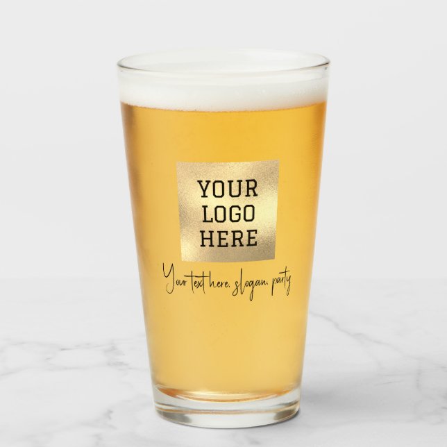 Personalisierter Logo Geschäft Text Schwarz Skript Glas (Vorne (Gefüllt))