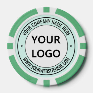 Personalisierter Logo-Text Unternehmen Poker-Chips Pokerchips