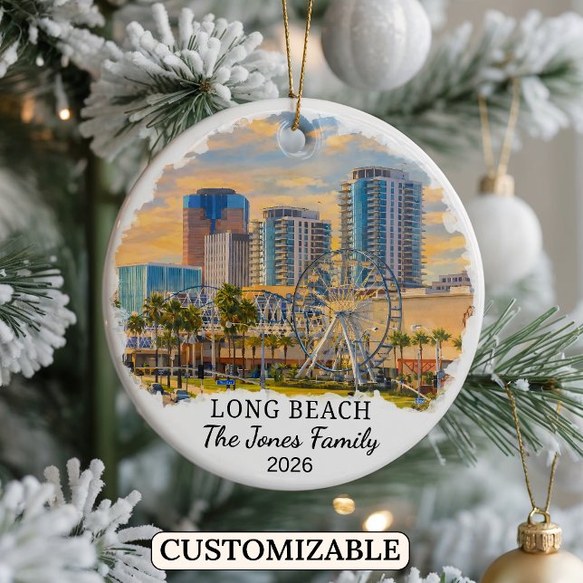 Personalisierter Long Beach Weihnachtsschmuck Benu (Von Creator hochgeladen)