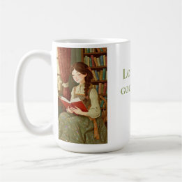 Personalisierter „Lost in a Good Book“-Becher Kaffeetasse
