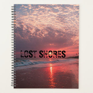 Personalisierter Lost Shores Strand Sonnenaufgang Planer
